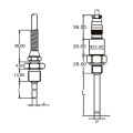 FST600-101 Wide temperature range Platinum resistance pt100 pt1000 temperature sensor probes